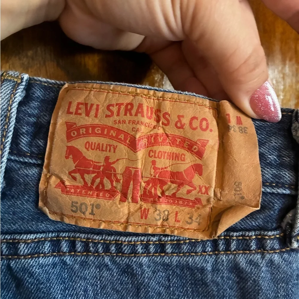 Levi's Dark Blue Straight Jeans